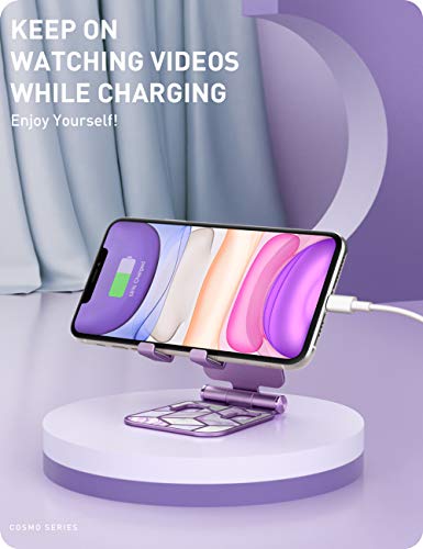 i-Blason Cell Phone Stand for Desk, Phone Holder fits All Phones, Ameth - color: purple