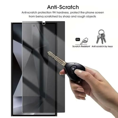 Privacy Screen Protector Tempered Glass for Samsung Galaxy Note 20 Ultra - Scratch Resistant Protective Film - Easy Installation Edge to Edge Protection - Bubble Free - size: Galaxy Note 20 Ultra