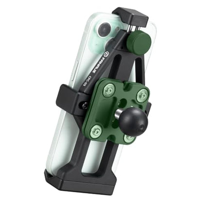 FANAUE Anti-Vibration Motorcycle Phone Holder with 1 Inch Ball Head for RAM Mounts B Size Double Socket Arm and Bike Handlebar Phone Mount for 5.5-7" Smartphone