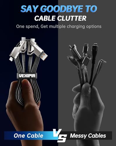 4-in-1 Ultra Short USB C Cable 0.6FT 45W Compatible With Lightning Cable - size: 0.6FT, style: 45W