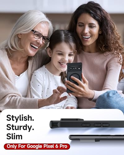 LeYi for Pixel-6-Pro Case [MagSafe Fit] Slim Matte Translucent, Black | Google Pixel 6 Pro Case Magnetic Military-Grde Protection Funda para Googlr 6Pro 256GB Smartphone Android Mobile Unlocked - color: Black, size: Pixel 6 Pro (6.7 Inch)