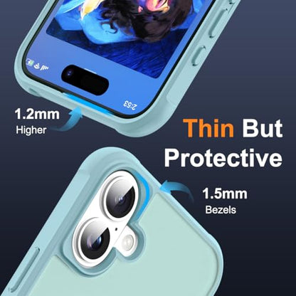 SKYLMW Compatible with iPhone 17 Case with Stand,Blue | iPhone 17 Phone Case 6.3",Magnetic Ring Stand,Compatible with MagSafe,Military-Grade Protection,Great Grip Feeling - color: Blue, size: Iphone 17