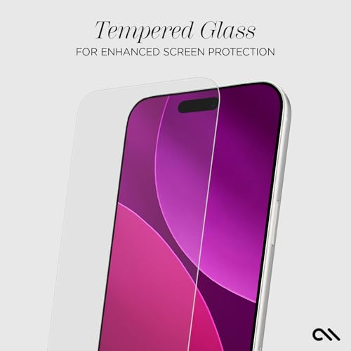 Case-Mate iPhone 17 Pro Max Screen Protector with Installation Tray - Clear | [Pack of 3] Durable & Anti-Scratch Tempered Glass with Touch Sensitivity - Ultra High Clarity, Case-Friendly & Easy to Apply - size: iPhone 17 Pro Max