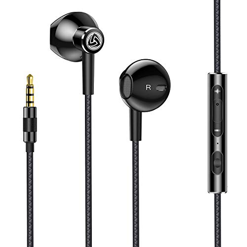LUDOS SPECTA Wired Earbuds in-Ear Headphones, 5 Years Warranty, Earphones with Microphone for Clear Calls, Noise Isolating, for iPhone, iPad, Samsung, Laptop, School Students, Kids, Women, Small Ears