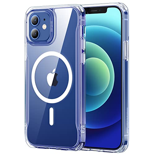 ESR for iPhone 12 Case/iPhone 12 Pro Case, Compatible with MagSafe, Scratch-Resistant Back, Grippy Protective Frame, Magnetic Phone Case for iPhone 12/12 Pro, Clear - color: Clear, size: iPhone 12/12 Pro 6.1 inch