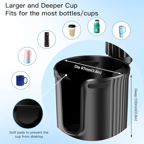 Cup Phone Mount for Car, Cup Phone Holder [2026 Upgraded] 20.5" Height Long Arm Phone Mount for Your Car/Truck/SUV Fit All 4.0-7.0in Smartphones iPhone, No Shake Design