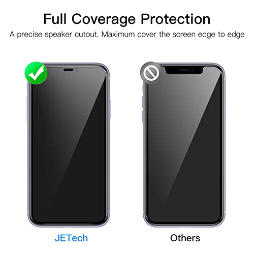 JETech Privacy Screen Protector for iPhone 11/XR, 2-Pack - size: iPhone 11/XR