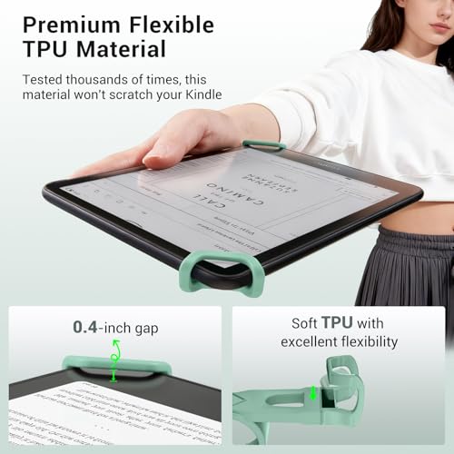 CoBak Secure Hand Strap for Ebook Reader, Lightweight, Elastic, Green - color: Green