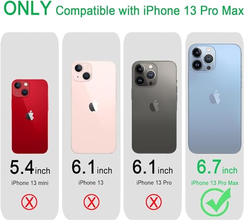 JJGoo Compatiable with iPhone 13 Pro max Case Clear, Transparent Shockproof Phone Case, Slim Anti-Scratch Hard PC Back Protective Cover Bumper, Transparent Pink - color: Transparent Pink