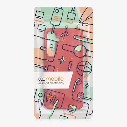kwmobile Case Compatible with Samsung Galaxy S24 FE Case - Soft Slim Metallic TPU Silicone Cover - Metallic Dark Red - color: metallic dark red, size: Galaxy S24 FE