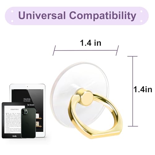 4 Pack Jsoerpay Cell Phone Ring Holder, Silver+Black+Rose Gold+Gold - color: Silver 1+Black 1+Rose Gold 1+Gold 1