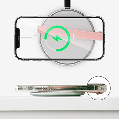 Sinjimoru C-Shaped Clip Finger Phone Grip, Silicone Strap, Pink 200 - color: Pink, size: 200