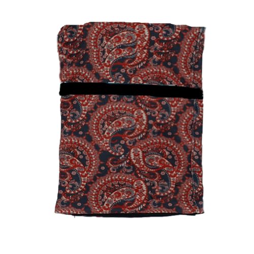 Sprigs Wrist Wallet Running Wristband Pocket for Keys Cards Cash ID Phone - color: Red Paisley
