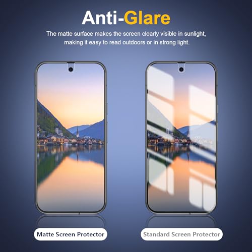 28 ° Matte Privacy TPU Screen Protector for Google Pixel 9 Pro - size: Pixel 9 Pro