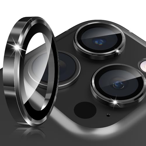 imluckies for iPhone 16 Pro - iPhone 16 Pro Max Camera Lens Protector, AR+AF Tempered Glass, 9H Ultra-Tough Metal Individual Lens Cover, HD Clear Camera Accessories, Case Friendly - Black Titanium - color: Black Titanium
