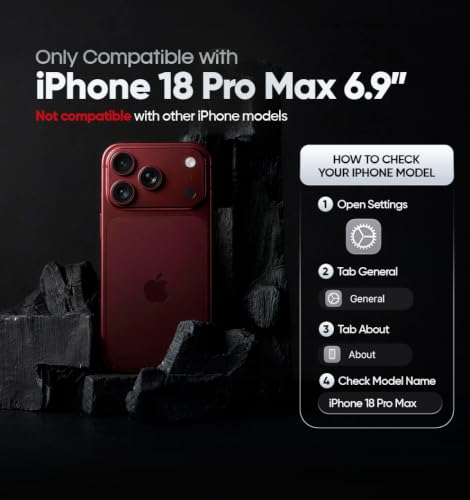 MOTIVE Case with Belt Clip and Stand for iPhone 18 Pro Max, Magnetic | 6.9" - color: Black, size: iPhone 18 Pro Max