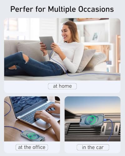 USB C to C Cable 100W Fast Charging 10FT, 2Pack USB C to USB C iPhone Cable - color: Blue, size: 10FT 2Pack, style: 100W USB C to USB C