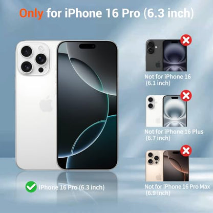 SUPFINE Silicone & Magnetic for iPhone 16 Pro Case White - color: White, size: iPhone 16 Pro