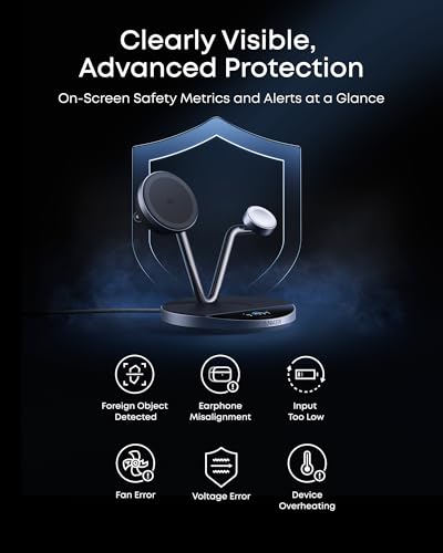 Anker Prime 3-in-1 Qi2.2 MagSafe Compatible 25W Wireless Charging Station - color: Phantom Gray