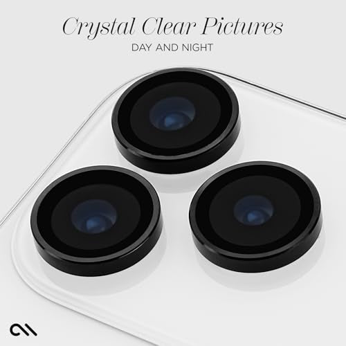 Case-Mate iPhone 17 Pro Max/iPhone 17 Pro Camera Lens Protector - Black - color: Black - Pro/Pro Max, style: iPhone 17 Pro Max / iPhone 17 Pro