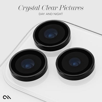 Case-Mate iPhone 17 Pro Max/iPhone 17 Pro Camera Lens Protector - Black - color: Black - Pro/Pro Max, style: iPhone 17 Pro Max / iPhone 17 Pro