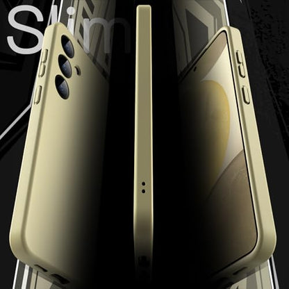 JETech Slim Case for Samsung Galaxy S24, Amber Yellow | Camera Lens Protection, Soft TPU Design, Matte Finish, Shockproof Protection - color: Amber Yellow, size: S24