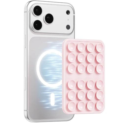 Upgraded Magnetic Suction Sticky Phone Grip for Magsafe Case, Light Pink - color: Light Pink