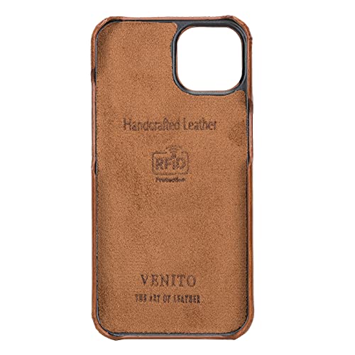 Venito Florence Leather Wallet Phone Case Compatible with iPhone 13 Pro (6.1 inch) - Extra Secure with RFID Blocking - Detachable Phone Wallet (Antique Brown) - color: Antique Brown, size: iPhone 13 Pro