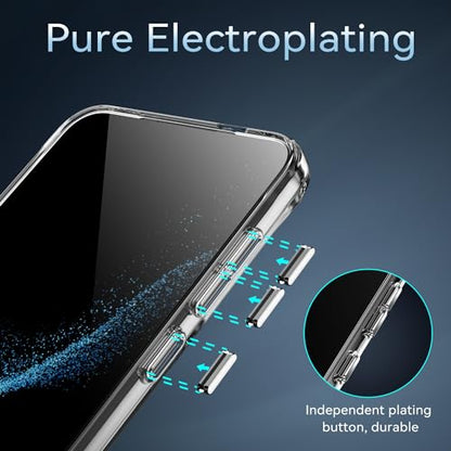 DEERLAMN Clear Phone Case for Samsung Galaxy S25, Transparent Anti-Scratch Non-Yellowing Ultra Slim Fit Shockproof Drop Protection Phone Cover - size: Samsung Galaxy S25