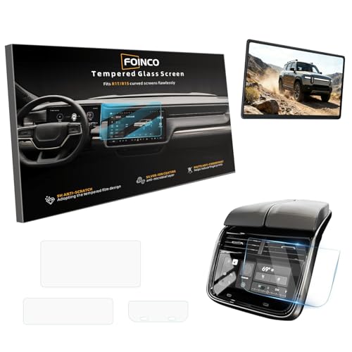 3-Pack Tempered Glass Screen Protector for Rivian R1T & R1S Gen1/2（Matte） - color: Matte