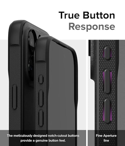 Ringke Onyx for iPhone 15 Pro Max Case, [Compatible with MagSafe] Oil & Dirt Resistant, Individual Lens Covers for Cameras, Non-Slip Enhanced Grip Lightweight Cover - Magnetic Black | Compatible with MagSafe, Anti-Fingerprint, Slim & Lightweight, Full-Cov