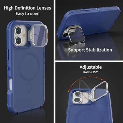 Follaroma for iPhone 16 Plus Case,Magnetic,Heavy Duty Case,6.7'',Navy - color: Navy, size: iPhone 16 Plus 6.7''