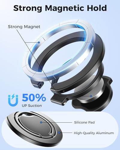 SUPERONE Ultra-Thin Mag Safe Phone Grip & Dual-Sided Magnetic Phone Holder