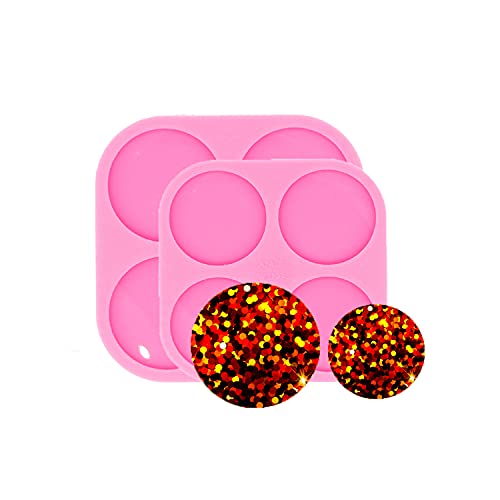 Super Glossy Resin Mold Phone Grip Epoxy Molds, Silicone Molds for Badge Reel DIY Telephone Stands Design (YMDY0532+DY0533) - color: YMDY0532+DY0533