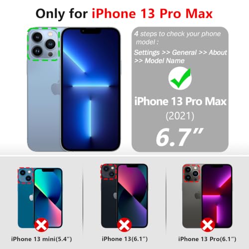 Varikke Wallet Case for iPhone 13 Pro Max Compatible with Magsafe, L-Purple - color: (Compatible with MagSafe) Light Purple, size: iPhone 13 Pro Max 6.7"