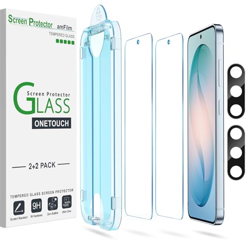 amFilm OneTouch for Samsung Galaxy S26 Screen Protector 6.3" Tempered Glass - size: S26-6.3"