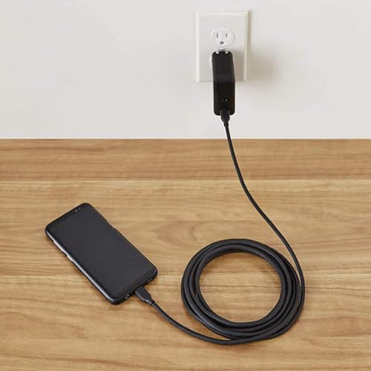 Amazon Basics USB-C to USB-C 2.0 Fast Charging Cable, 60W, 480Mbps Speed, USB-IF Certified, for Apple iPhone 16/15, iPad, Samsung Galaxy, Tablets, Laptops, 10 Foot, Black - color: Black, size: 10-Foot