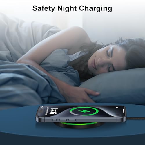15W Wireless Charger Pad for Motorola Razr 2024 Moto G Stylus 5G 2025 - color: Black
