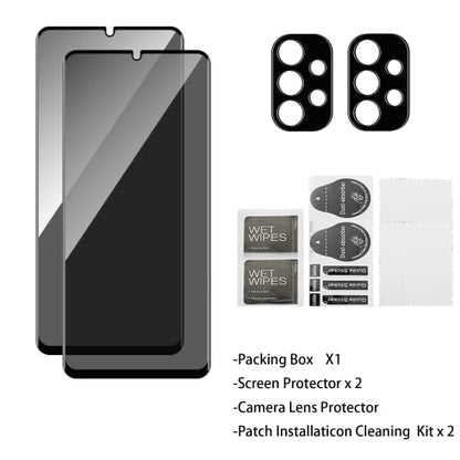 Privacy Screen Protector for Samsung Galaxy A23 + Lens Protector - size: Samsung Galaxy A23 5G