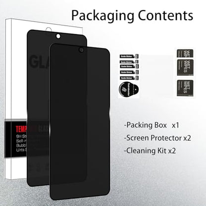 2 Pack for Samsung Galaxy A54 5G Privacy Screen Protector [9H Hardness] HD [Black] Dark Anti Spy Private Tempered Glass Film for Samsung Galaxy A54 5G - size: Samsung Galaxy A54