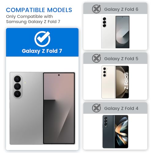 VEGO for Galaxy Z Fold 7 Case with Belt Clip Holster - color: A-Red, size: Galaxy Z Fold 7