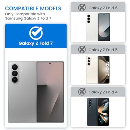 VEGO for Galaxy Z Fold 7 Case with Belt Clip Holster - color: A-Red, size: Galaxy Z Fold 7