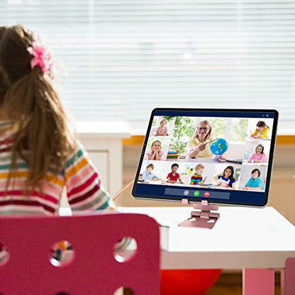 Aduro U-Rise XL Adjustable Aluminum Tablet Stand iPad Holder Foldable Phone Stand Compatible with iPhone iPad Pro 11, 9.7, 10.5 Air Mini 4 3 2, Nexus, Tab, E-Reader (4-12") Rose Gold - color: Rose Gold