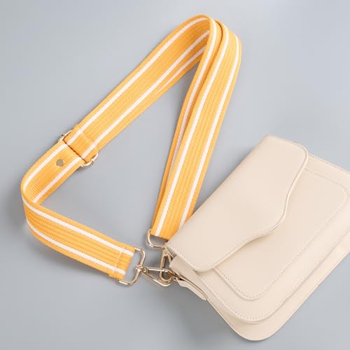 chushui Clip and Go Strap for Phone with Wallet Crossbody, Adjustable Anti-Theft Cell Phone Lanyard,Purse Strap with Zippered Pouch, for Women - color: Yellow + Bee + Phone Shim (Adjustable)
