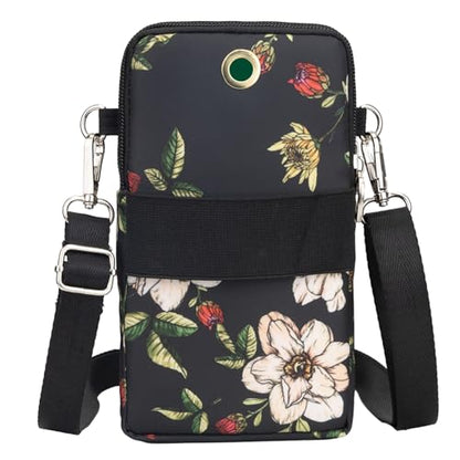 JANKS Small Crossbody Bags for Women Mini Cell Phone Purses Handbag Shoulder Bag - color: 013 Hanlan Flower
