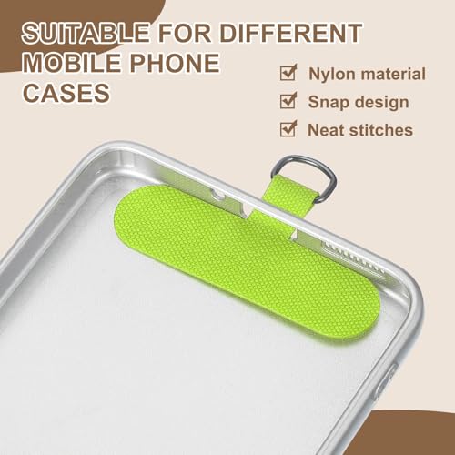 uxcell 36pcs Phone Tether Tab, Universal Phone Lanyard Patch T Shape Cell Phones Strap Replacement Part for Most Smartphone Cases, Grass Green - color: Grass Green