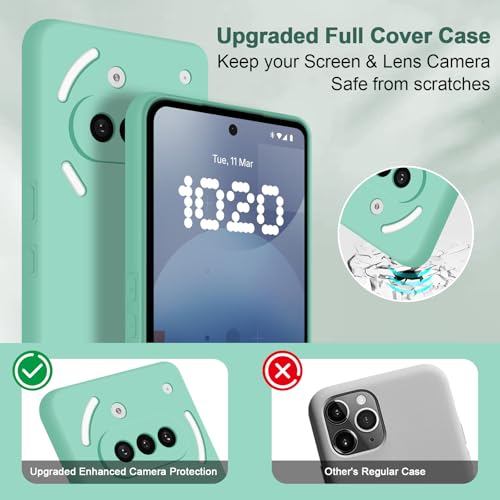 Silicone Case for Nothing Phone 3A, Mint Green - color: Mint, size: Nothing Phone 3A