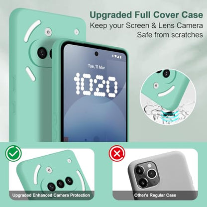 Silicone Case for Nothing Phone 3A, Mint Green - color: Mint, size: Nothing Phone 3A