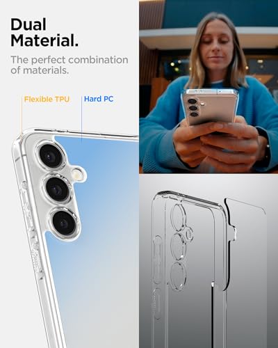 Spigen for Galaxy S24 FE Case, Ultra Hybrid [No Magnet Ring] [Anti-Yellowing] - Crystal Clear - color: Crystal Clear, size: Galaxy S24 FE