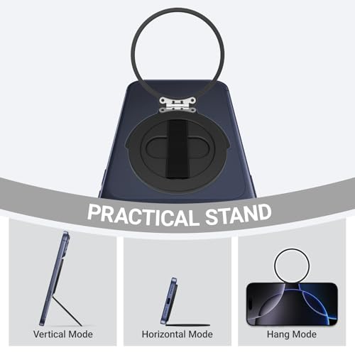 Grat 4 for Magsafe Magnetic Phone Grip Stand, Black - color: Black
